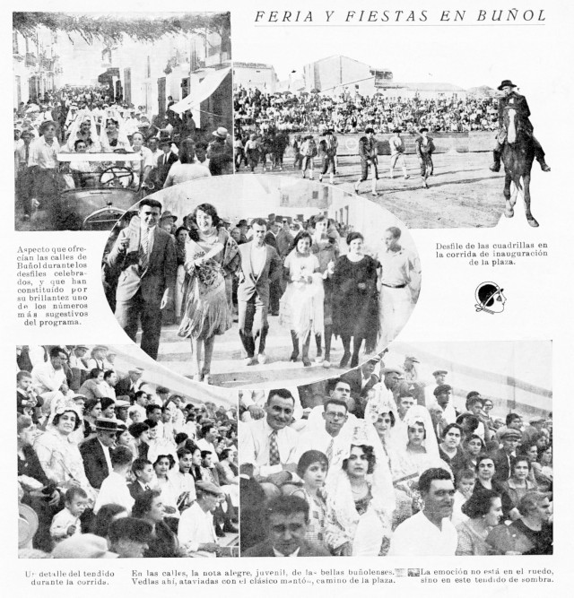 Corrida de toros y pasacalles en las fiestas de 1928 Buñol